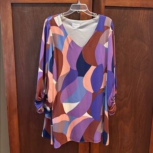 Adrienne Multicolor Abstract Dress